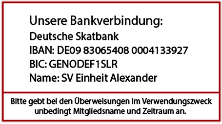 Bankverbindung